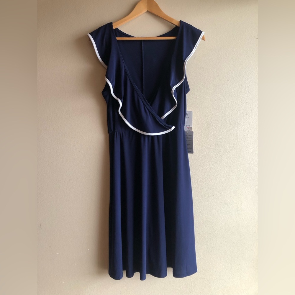 NEW Tash Sophie Women’s Mid Navy Blue Soft Dress Size M